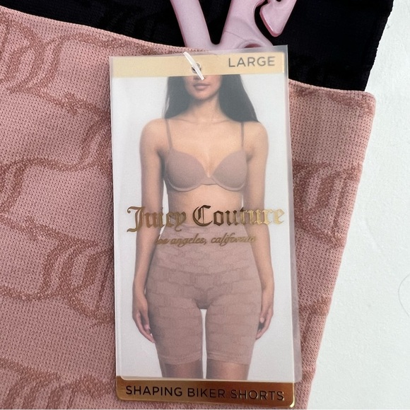 Juicy Couture Women’s Shaping Biker Shorts Sz Large Pk/2 Hi-Waist Shapes Sculpts - Picture 5 of 8